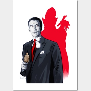 Christopher Lee - An illustration by Paul Cemmick Posters and Art